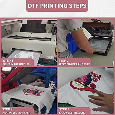  GOZYE Premium DTF Transfer Film - 100 Sheets A3 Matte PET Heat Transfer  Paper for Direct-to-Film Printing on T-Shirts Textile- Size: A3 (11.7 x  16.5)