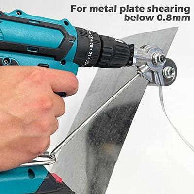 Electric Drill Plate Cutter, Metal Cutter Sheet Drill Attachment for Metal  Cutting, Sheet Metal Knife for Cutting Iron, White Sheet, Steel,Copper,  Aluminum (metal cutter) - Yahoo Shopping