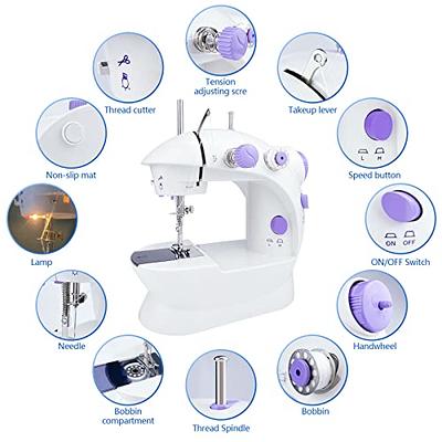 Mini Sewing Machine for Beginners-Maquina de Coser, Easy Automatic Sewing  Machine with Extension Table, Household Electric Portable Sewing Tool with  Sewing Kit, Small, for All Age, Kids or Adults - Yahoo Shopping