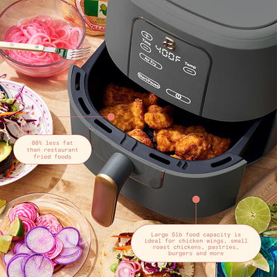 Beautiful 3 Qt Air Fryer with TurboCrisp Technology, White Icing