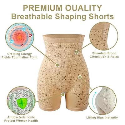2023 New Version Ice Silk Ion Fiber Repair Shaping Device, Seamless High  Waisted Tummy Control Ice Silk Shapewear for Women : : Clothing
