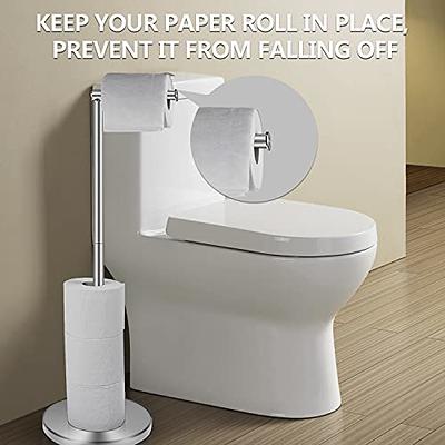 Modern Toilet Paper Holder Free Standing Roll Holder Storage