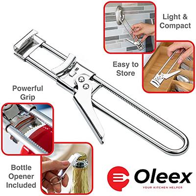 Oleex Jar Opener for Weak Hands with Keychain Bottle Cap Opener. Easy Jar  Opener for Seniors