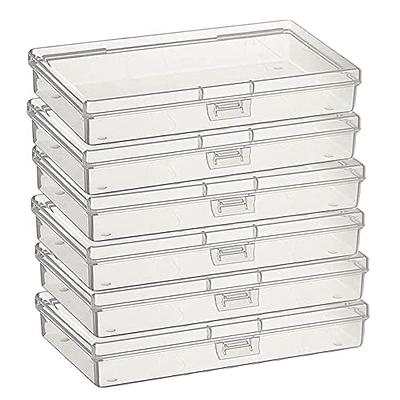 V-TOP 24 Pack Small Clear Plastic Storage Containers with Hinged