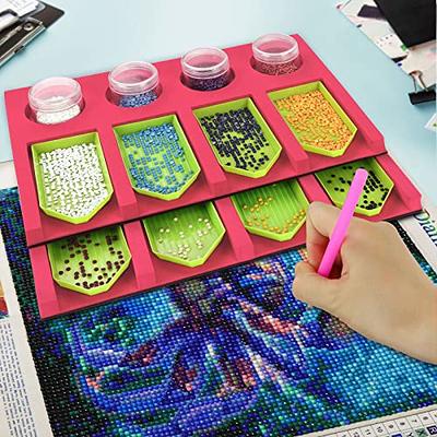  Upgraded 42 Grids Diamond Painting Tray Holder, Multi-Boat  Trays Organizer Drill Pens Holder with Drawer, Diamond Art Accessories  Tools for DIY Craft : Arts, Crafts & Sewing