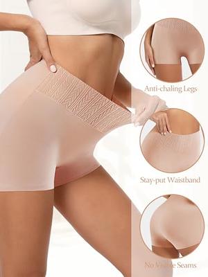 Women Boyshort Boxer Smooth Cotton Underpant Elastic Panties Anti