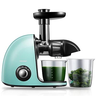 Mini Compact Juicer Machines, SOVIDER Small Cold Press Juicer Easy to  Clean, Portable Slow Masticating Juicer with Reverse Function Brush Cups