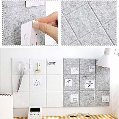 Sticky Cork Board Square Tiles Self Adhesive Mini Wall Bulletin Notice  Boards