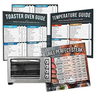 Toaster Oven Cheat Sheet Cooking Times Chart Magnet Accessories, Baking &  Grilling Cookbooks, Food Temperature Guide Compatible with Breville,  Cuisinart, Oster, Hamilton Beach, Kitchenaid +More - Yahoo Shopping