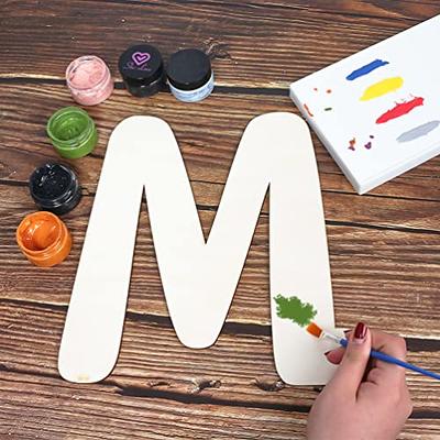 Monogram (A) Wooden Unfinished Alphabet Letter, Paintable DIY Craft DIY  Craft Wall Decor