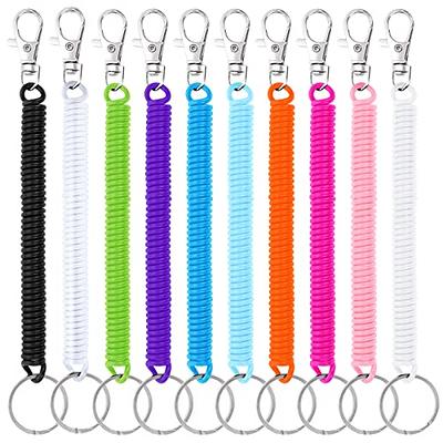 Cobee Coil Springs Keychain, 10 Pcs Retractable Coil Springs