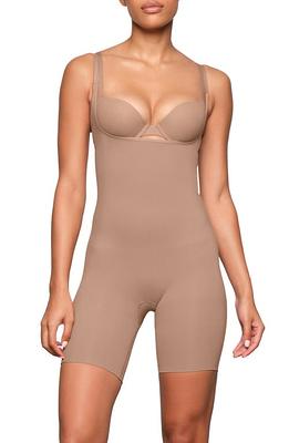 SKIMS Open Bust Mid Thigh Bodysuit in Sienna at Nordstrom, Size 3 X - Yahoo  Shopping