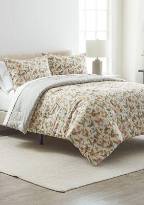 Luxudecor Floral Comforter Set Queen Size 7 Piece