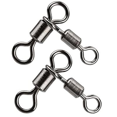  AMYSPORTS Stainless 3way Swivel Fishing crossline swivels 3  Way rigs Saltwater Freshwater Drifting trolling Fishing Tackle Connector  for Spoons Minnow baits 25pcs 132lbs : Sports & Outdoors