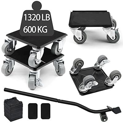 Furniture Lifter Tool Set, Heavy Furniture Moving System Lifter Kit -  Moving Device Heavy Load Handling Tool with 4 Roller Sliders - for Sofas,  Refrigerators, Adjustable Height