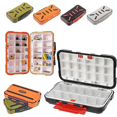 Waterproof Fishing Tackle Box,Double-Sided Bait Lure Box,Fishing Storage  Boxes,with Adjustable Dividers Tackle Organizer Storage Container for Lure  Hook (orange(6.3''LX3.5''WX1.8') - Yahoo Shopping