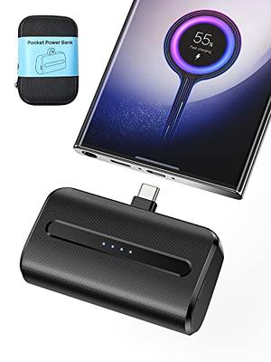 AXNEB USB C Power Bank 5200mAh Mini Batería Externa Carga Rápida PD 3.0  Cargador Portátil Ultraligero Compatible con Samsung Galaxy, Huawei, Xiaomi  LG