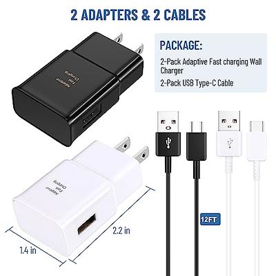 C Charger Cable Fast Charging Samsung Charger Android Power Cords 3ft 5Pack  for Samsung Galaxy S23 Ultra/S23/S23 Plus/S22 Ultra/S22+/S21 fe/S20/Note 22  20 Ultra/S10/S9/S8 A54 A14 A53 A13 A03S A04S A32 