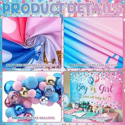 Baby Gender Reveal Decorations Set for Boy or Girl Party