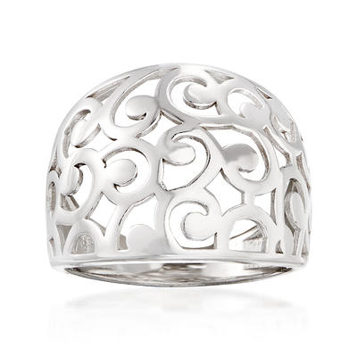 Ross-Simons Plain Sterling Silver Signet Ring