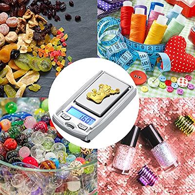 Gram Scale 220g/ 0.01g, Digital Pocket Scale 100g calibration weight,Mini  Jewelry Scale, Kitchen Scale,6 Units Conversion, Tare & LCD Display, Auto  Off, Rechargeable Battery 