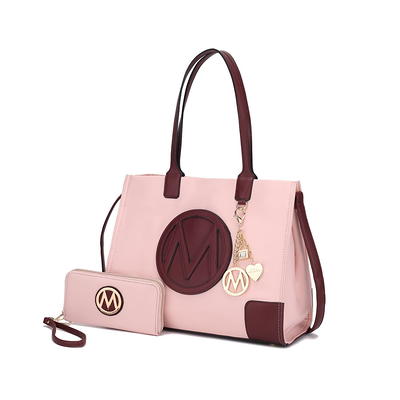 MKF Collection Margot Tote Handbag with a wallet by Mia K- 2 pieces 