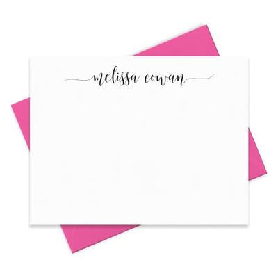 Personalized Note Card Set Custom Women's Stationery 