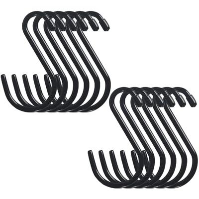 Hanger Central Recycled Black Heavy Duty Plastic Bottom Hangers with  Plastic Extra Long Pinch Clips and Polished Metal Swivel Hooks, 12 Inch, 10  Set - Yahoo Shopping