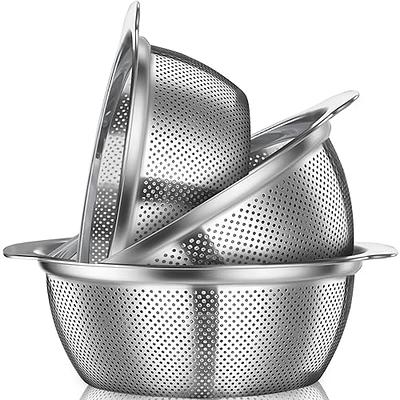  POJORY 304 Stainless Steel Colander With Handle, 3