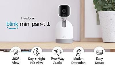 Blink White Mini Pan-Tilt Rotating Indoor Plug-In Smart Security