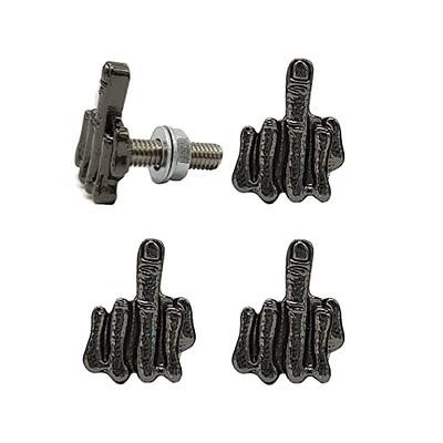 License Plate Bolts, 4 pcs Stainless Steel License Plate Screw for  Motorcycle Chopper Car Tag Frame Windshield Trim (Black) - Yahoo Shopping