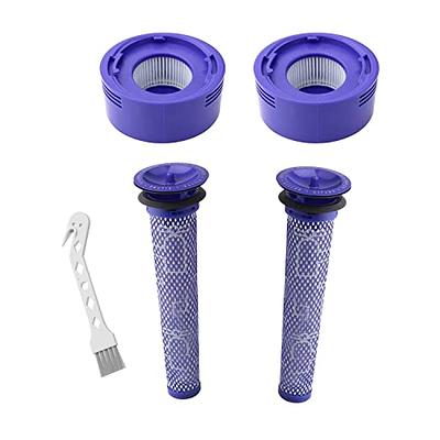  6 Pack Filter Replacement for Dyson V7 V8 SV10 Animal Absolute  Motorhead Cordless Vacuum Cleaner, 3 Post Motor Filters & 3 Pre HEPA Filter  Replacements, Compare to Part # DY-96566101 & DY-96747801