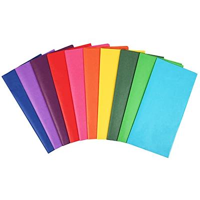 Simetufy 60 Sheets Tissue Paper for Gift Bags, 10 Bold Colored
