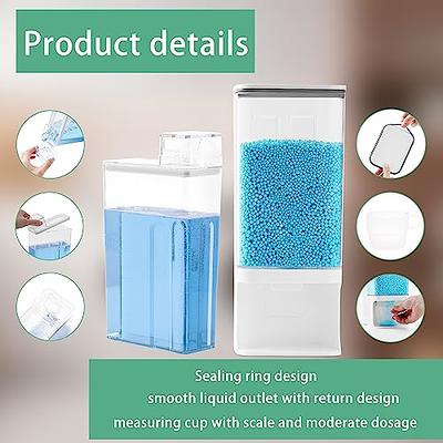 Skywin Gallon Pump Dispenser - Glass Laundry Detergent Dispenser for Laundry Room Good As Laundry Detergent Dispenser Glass Jar , Fabric Softener