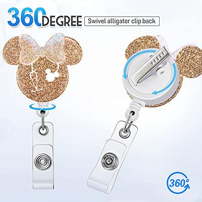 Badge Reel Holder Retractable with ID Clip for Nurse Nursing Name Tag Card  Cute Funny Cartoon Mouse Nursing Student RN LPN Teacher Doctor Medical  Assistant Alligator Clip(Glitter) - Yahoo Shopping