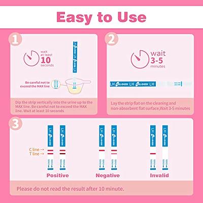 WODITOP Pregnancy Test Strips HCG Urine Test 10 mIU/mL High Sensitive 25  Count Individually-Sealed Early Pregnancy Predictor Kit