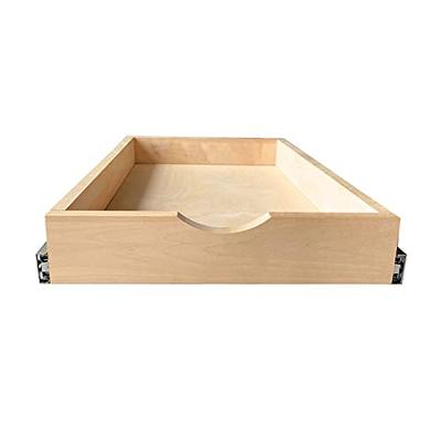 DIY Wood Pull Out Tray Drawer Box Kitchen Cabinet Organizer 