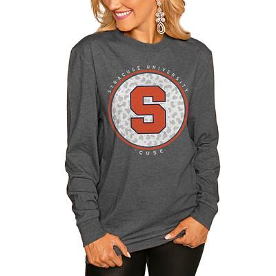 Women's Gameday Couture Charcoal Louisville Cardinals Varsity League Luxe Boyfriend Long Sleeve T-Shirt Size: Small