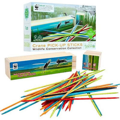 Hey! Play! Jumbo Pick Up Sticks Classic Wooden Game