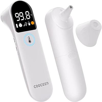 Forehead and Ear Baby Thermometer for Adults: COOCEER Fast Accurate  Contactless Temperature Reading - Easy Fever Thermometer for Family Kids  Infants Children Toddler