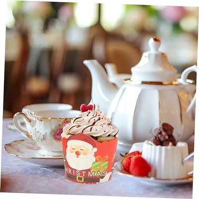 50pcs/set Tulip Shape Muffin Cake Cup Baking Paper Cup For Wedding Party  Cake Wrapping Paper