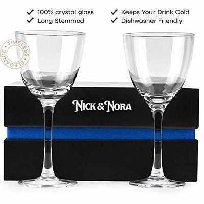 Vintage Art Deco Nick and Nora Coupe Glasses, Set of 4