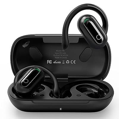 True Wireless Earbuds White Bluetooth 5.3 with Microphone for Working Out  Noise Canceling Blue Tooth Ear Buds Deep Bass TWS Wireless Earphones with