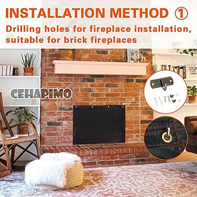 Cehapimo Fireplace Blocker Blanket- Fireplace Draft Cover Blocker