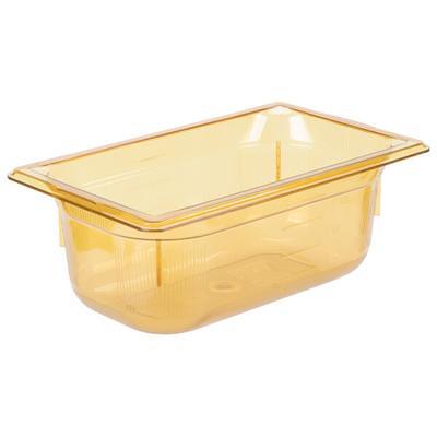 Vigor 26 x 18 x 6 Clear Polycarbonate Colander and Food Storage Box Kit  with Flat Lid