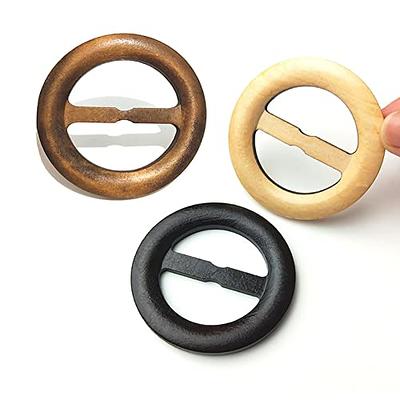 GSHLLO 10 Pcs Natural Round Wooden T Shirt Clips Scarf Ring Clothing Clasps  Waist Buckle Clips Clothes Corner Knotted Buttons Circle Belt Neckerchief  Buckles for Women - Yahoo Shopping