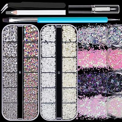 GLSTOY 1 Set Nail Drill Glass Cups Set Flatback Rhinestones Gems for Nails Rhinestone  Glue for Tumblers Nail Gems and Rhinestones Face Rhinestones for Makeup  Manicure Glass Suite: Buy Online at Best