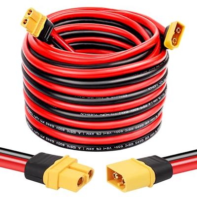  ELFCULB XT60i to O Ring Terminal Cable,12AWG XT60i