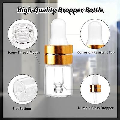 FRCOLOR 2pcs Perfume Bottle Glass Container Makeup Containers Travel  Containers for Liquids Portable Spray Bottle Beauty Bottle Amber Dropper  Bottles