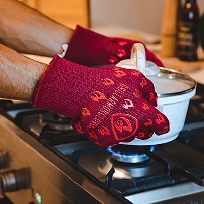 Cubilan BBQ Gloves, Grilling Gloves Heat Resistant Oven Gloves